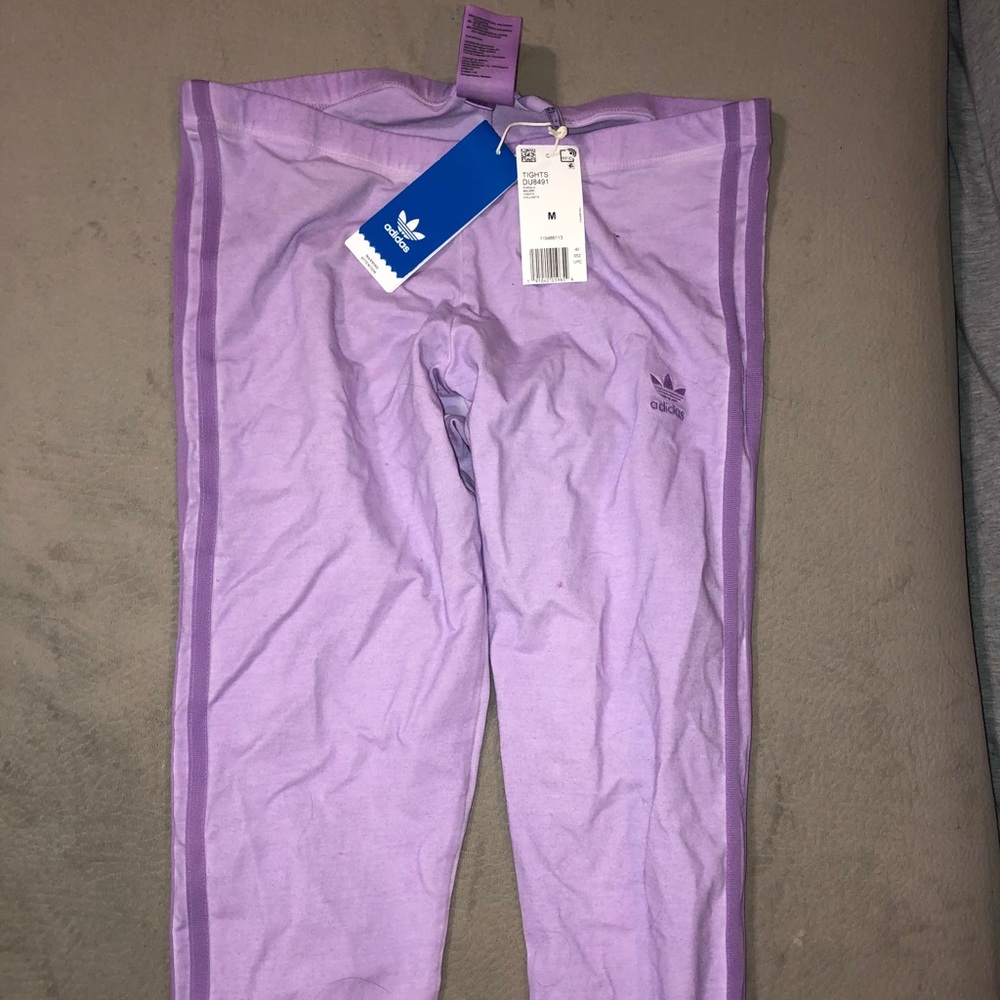 Purple Adidas leggings NWT